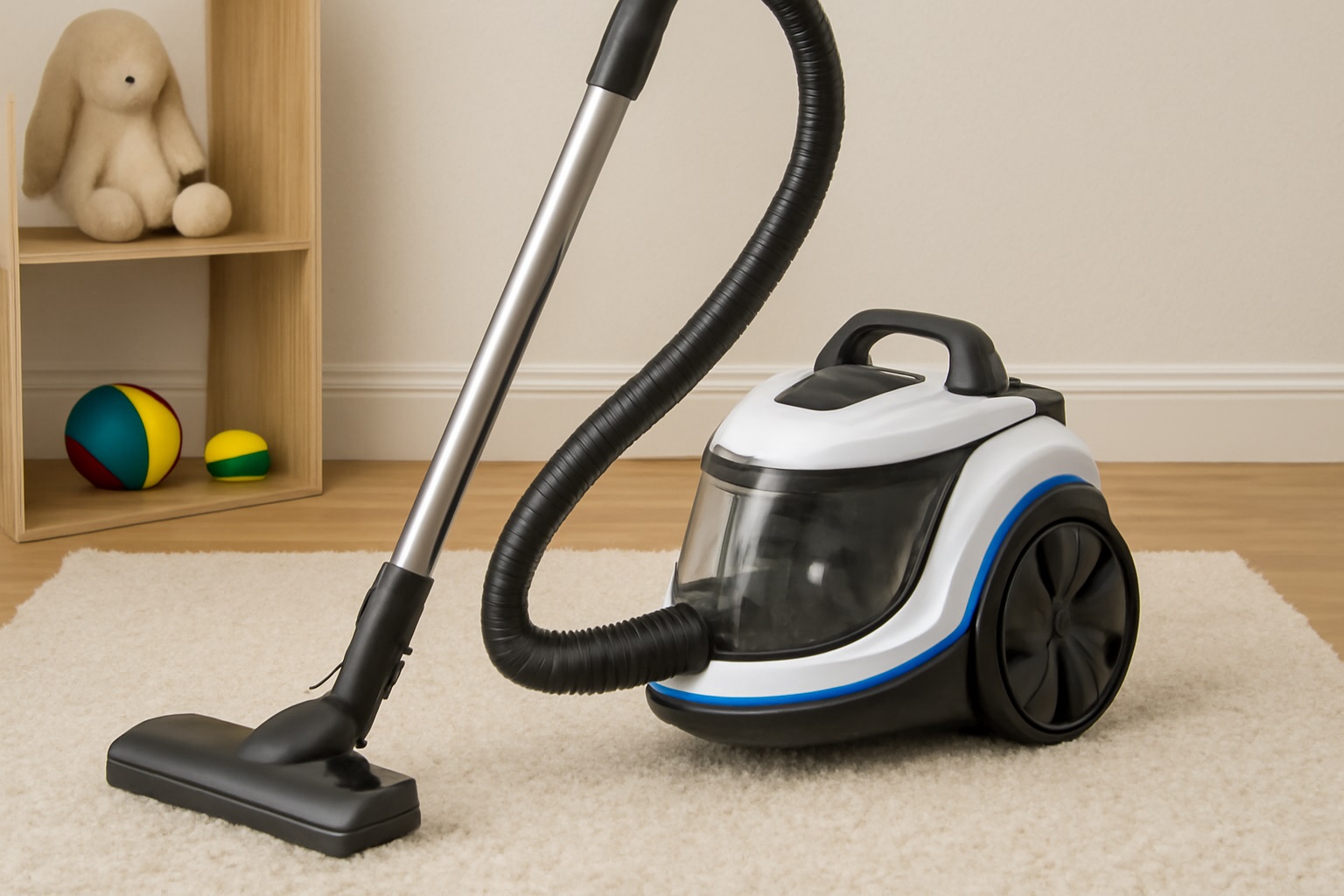 Pet Allergy Reduction Vacuum Cleaner | High-Efficiency Canister Vacuum for Pet Owners