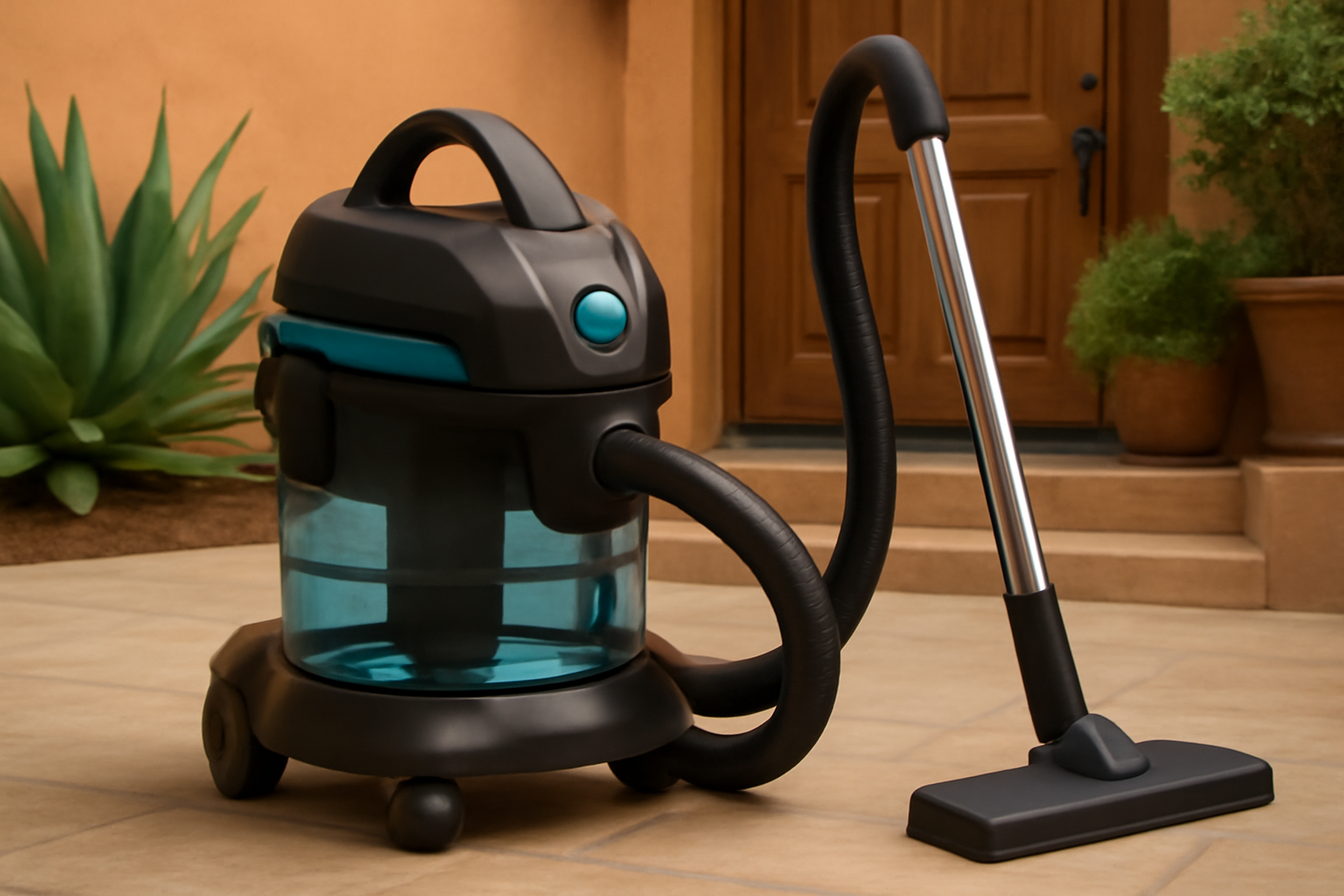Heavy-Duty Wet and Dry Vacuum Cleaner with High Suction Power