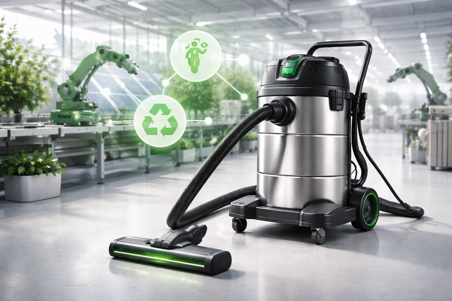 GreenForce Industrial Vacuum System – Carbon Footprint Reduction Vacuum Manufacturing