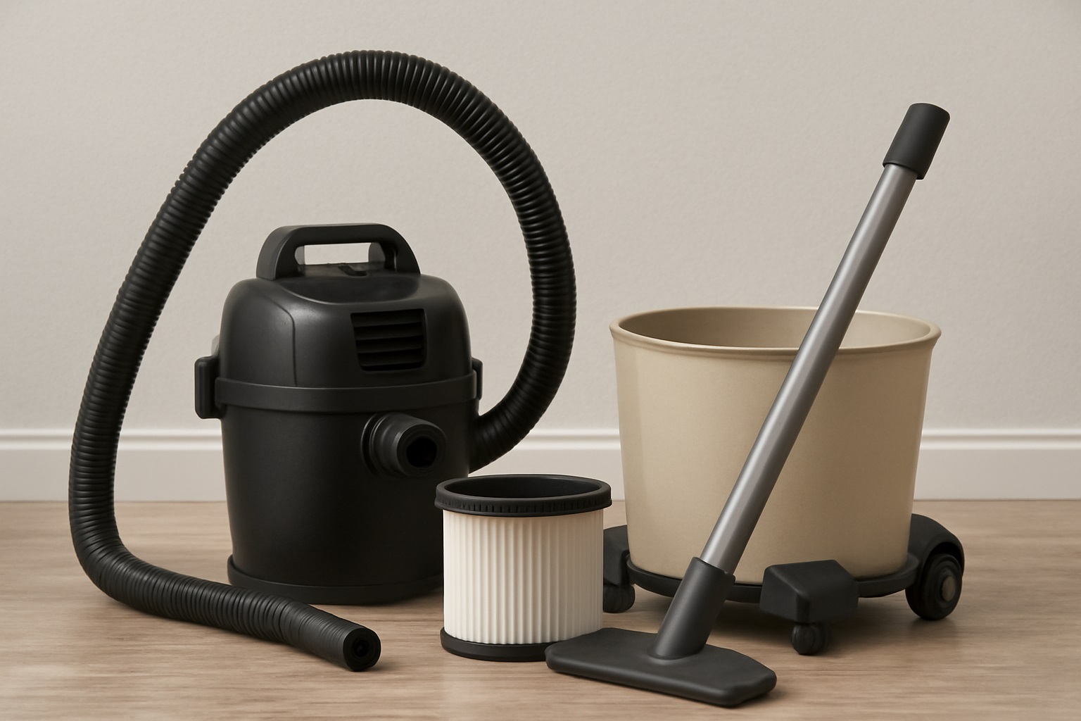 Y9 12L Modular Dry Canister Vacuum Cleaner with Washable HEPA Filter and Easy Maintenance Design