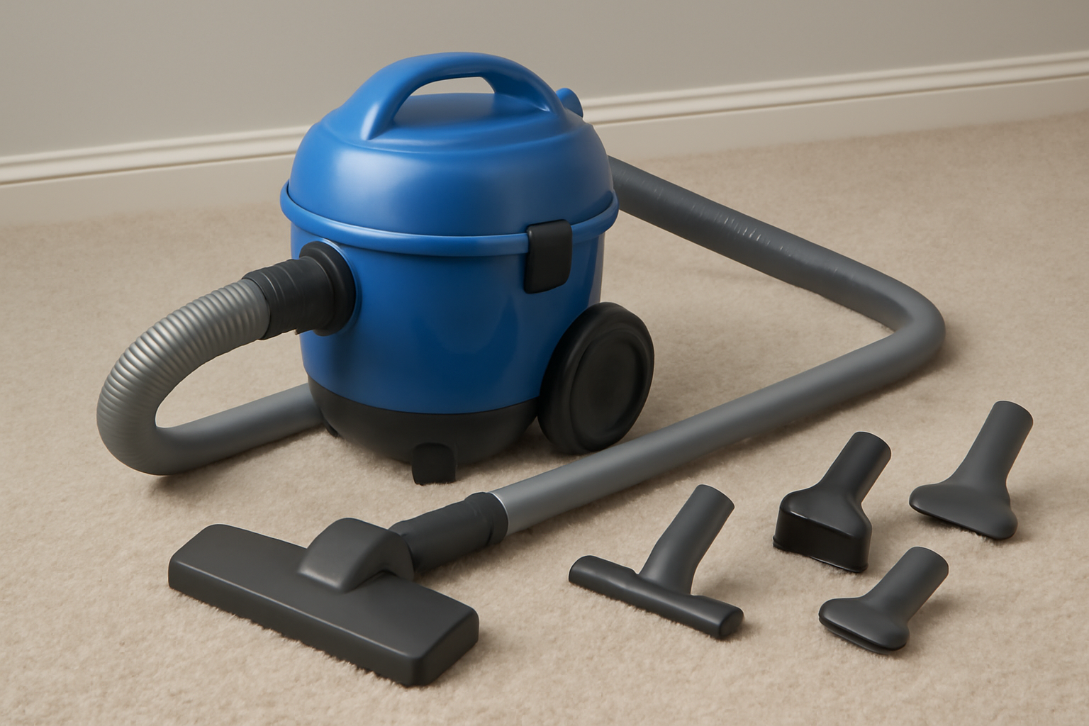 Wet Dry Vacuum Cleaner with 5 Attachments, Powerful Suction, and Multi-Surface Cleaning for Home and Office