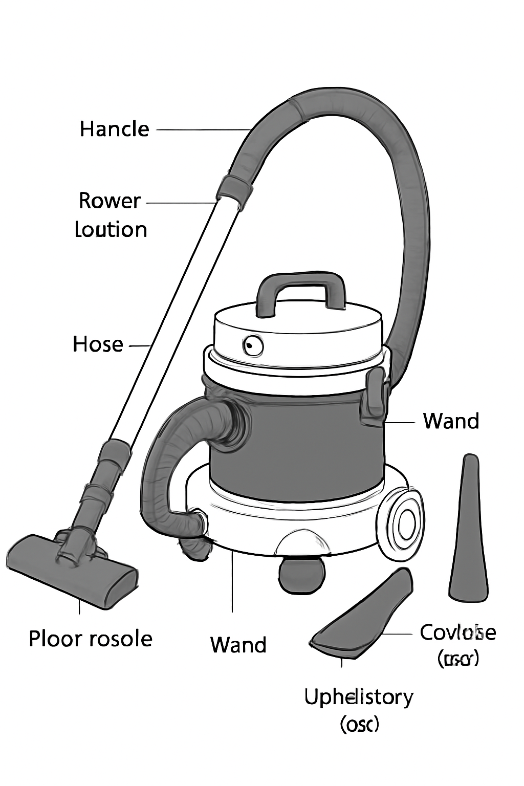 Compact Canister Vacuum Cleaner | Multi-Surface Cleaner with Attachments for Home and Office