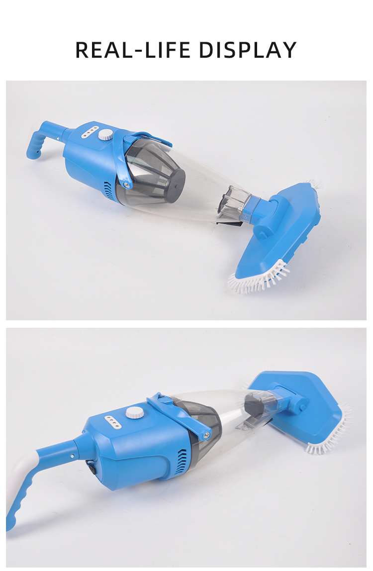 Lightweight Blue Handheld Vacuum High Volume & High Efficiency Pool Cleaning Tool & Accessory for Swimming Pools