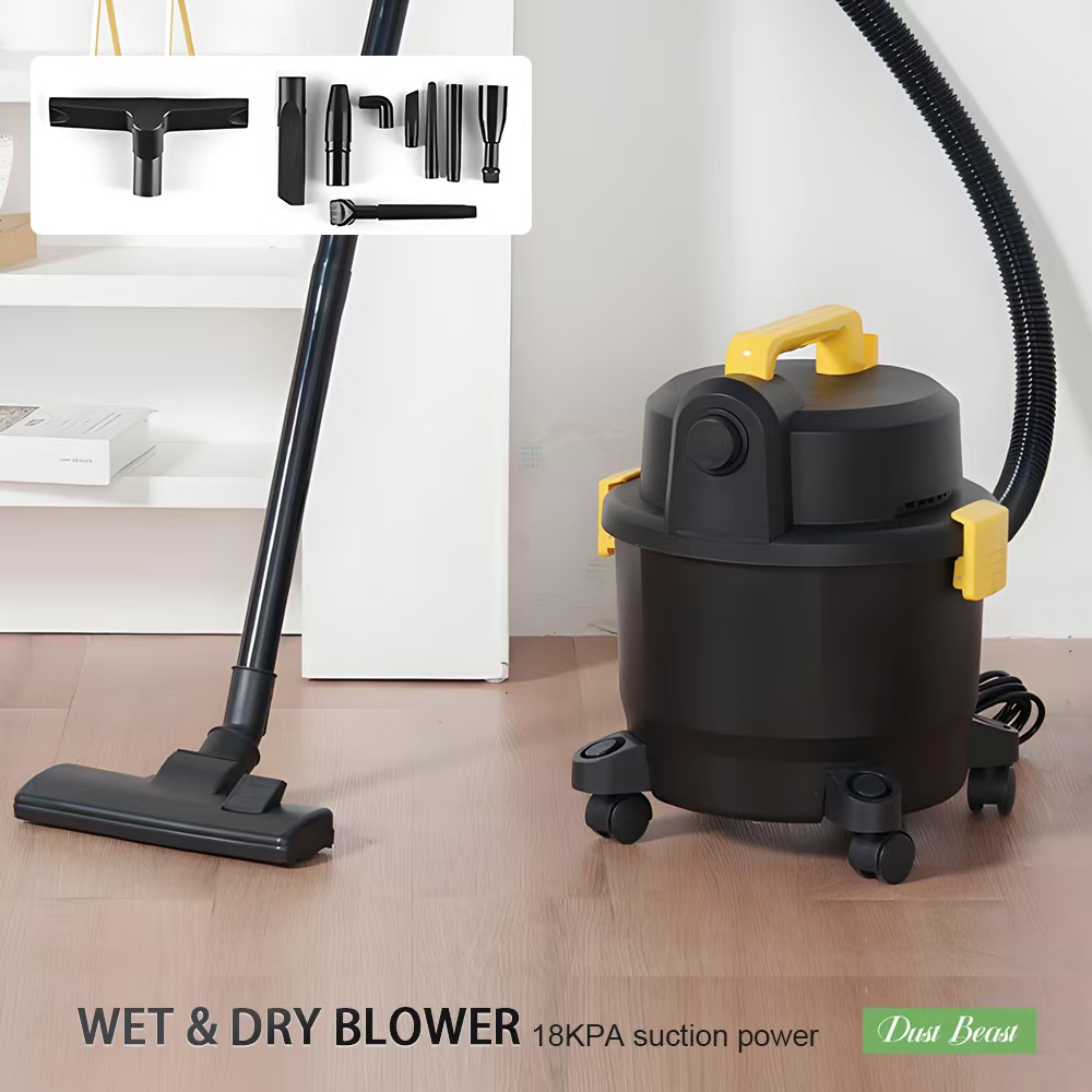 Wet & Dry Blower Vacuum Cleaner, 18KPA High Suction Multi-purpose Machine