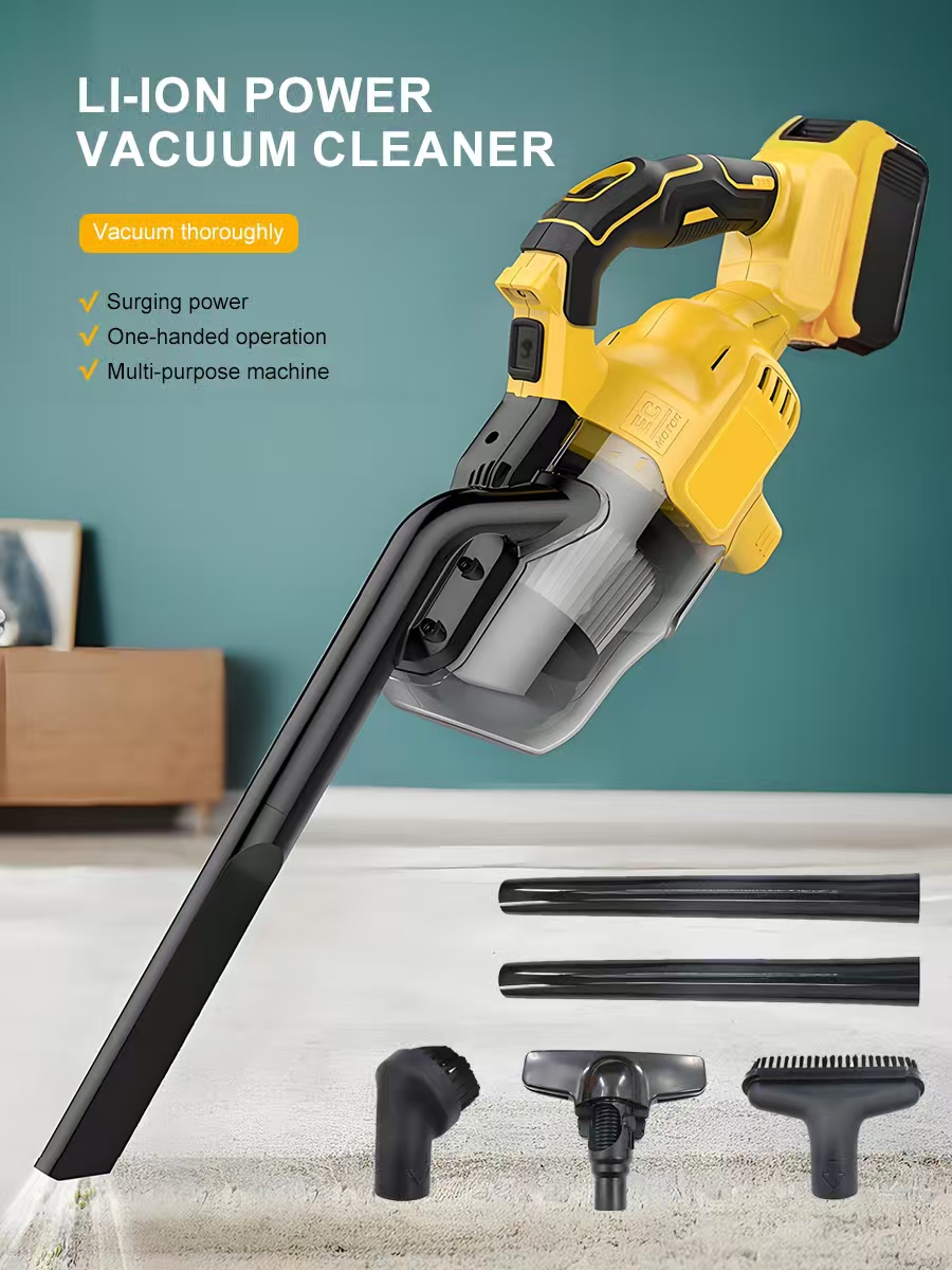 Li-ion Cordless Handheld Vacuum Cleaner, Powerful Multi-purpose Wireless Cleaner