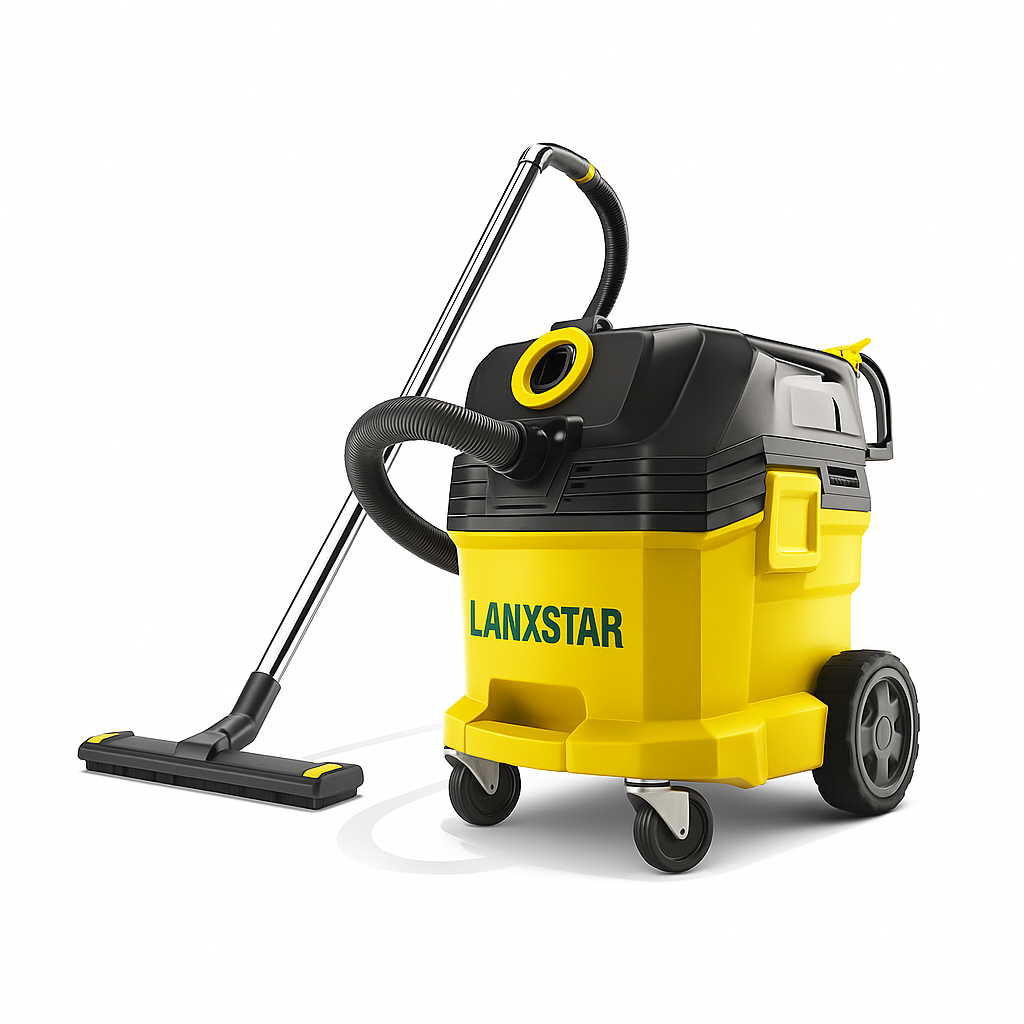 LANXSTAR Heavy-Duty Industrial Wet Dry Vacuum Cleaner with Stainless Steel Wand and Blower Function