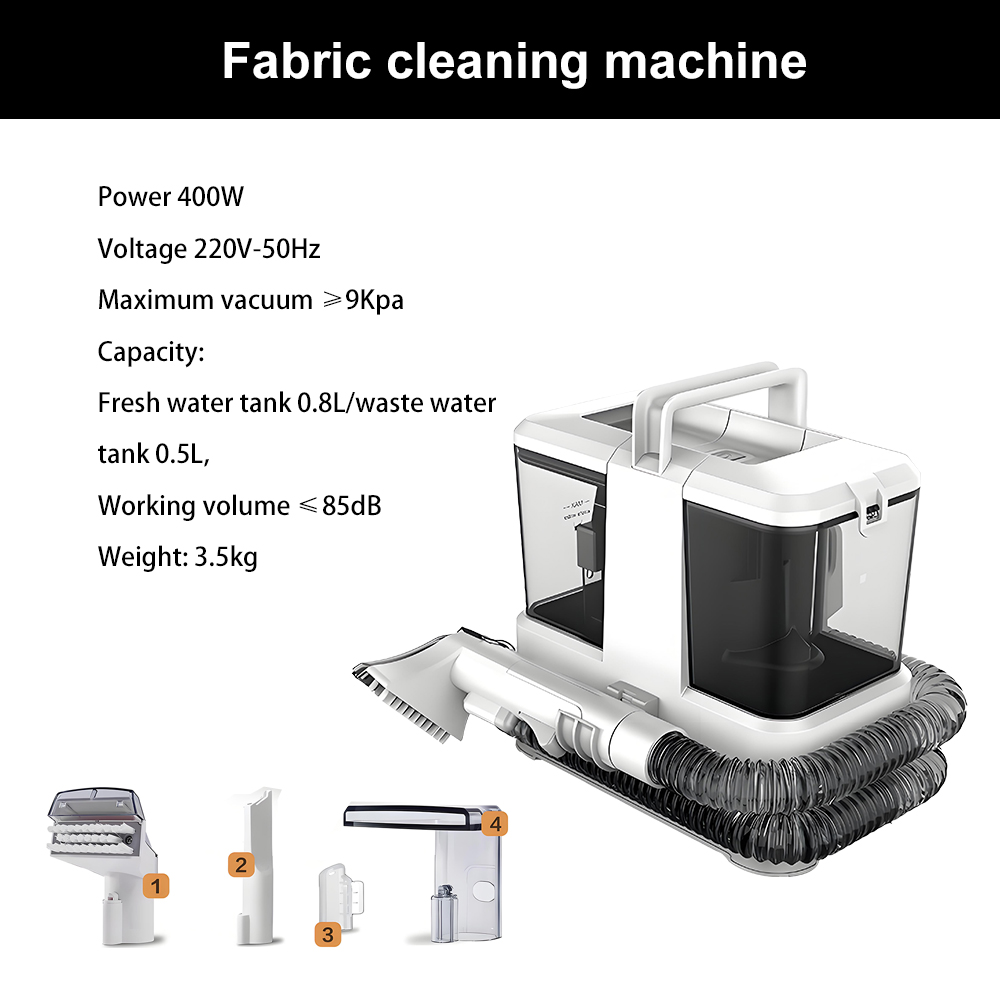 400W Multi-Functional Fabric Cleaner – Quiet Wet & Dry Portable Vacuum for Home Use