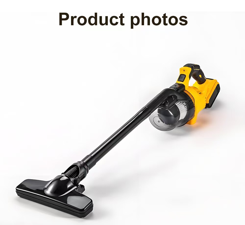 400W Cordless Handheld Vacuum Cleaner – 20V Dry Use with 0.7L Dust Tank & LED Light