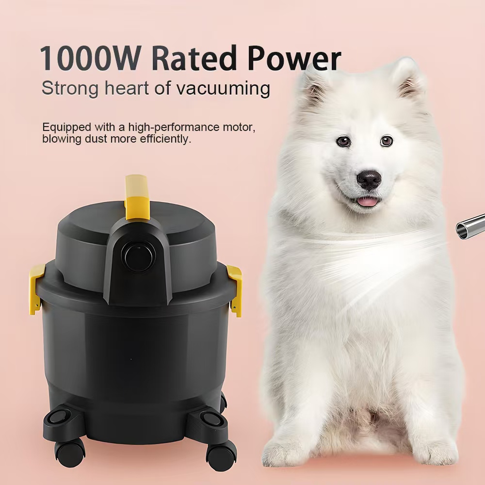 1000W Bucket Hoover Canister Vacuum Cleaner – 15L Capacity, 18kPa Suction, 5m Cord