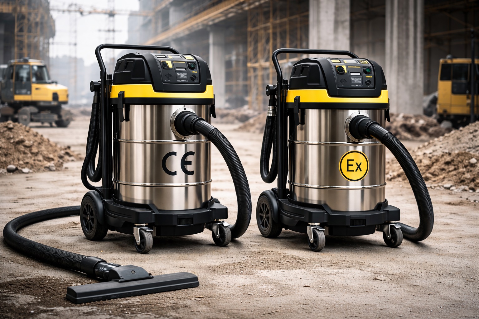 CE Certified Industrial Vacuum Cleaner Europe | ATEX Certified Dust Extractor