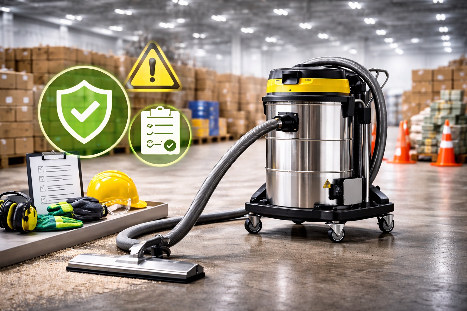 High-Safety Industrial Vacuum Cleaner for Compliance and Risk Control
