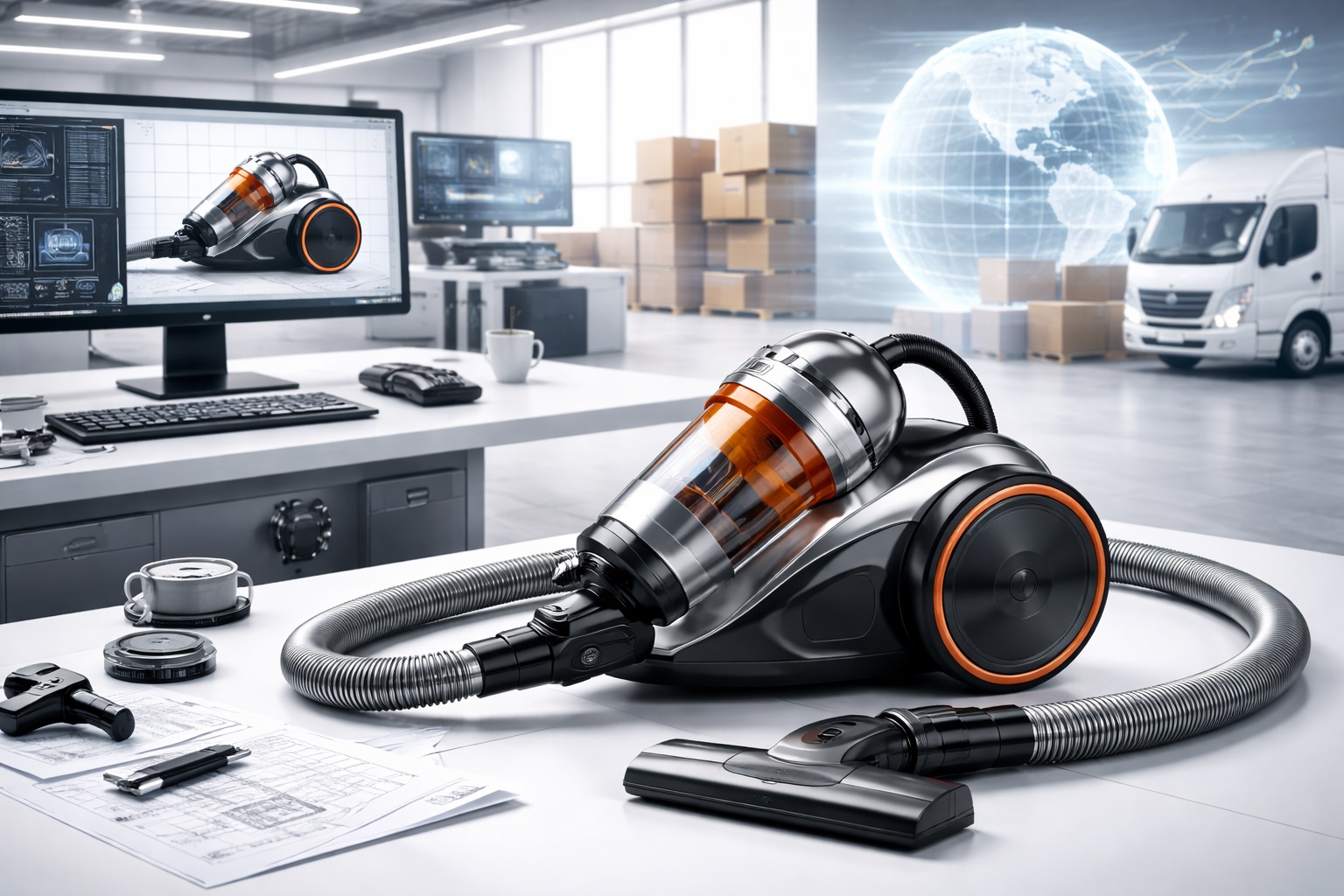 Heavy-Duty Wet Dry Vacuum Cleaner for Construction Site – Industrial Grade Stainless Steel Tank