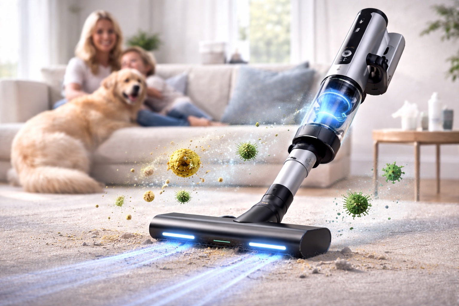 Advanced Allergy-Friendly HEPA Vacuum Cleaner for Homes with Pets