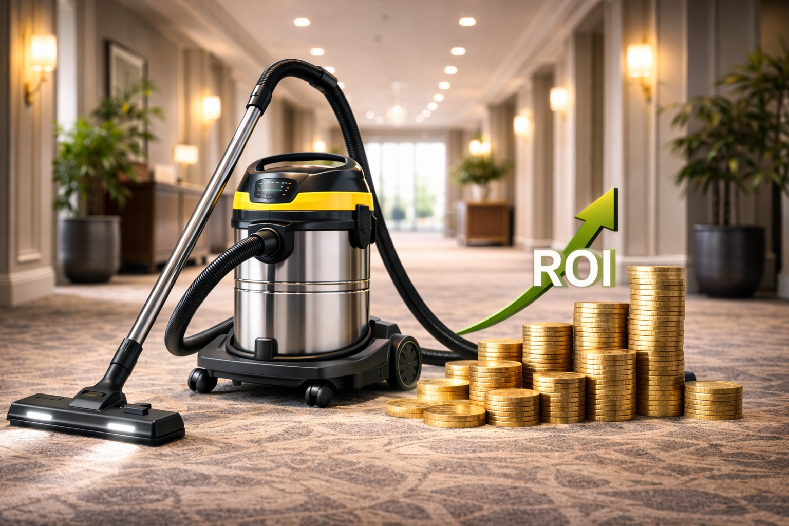 Heavy Duty Commercial Vacuum Cleaner for Hotels – High ROI & Efficient Investment