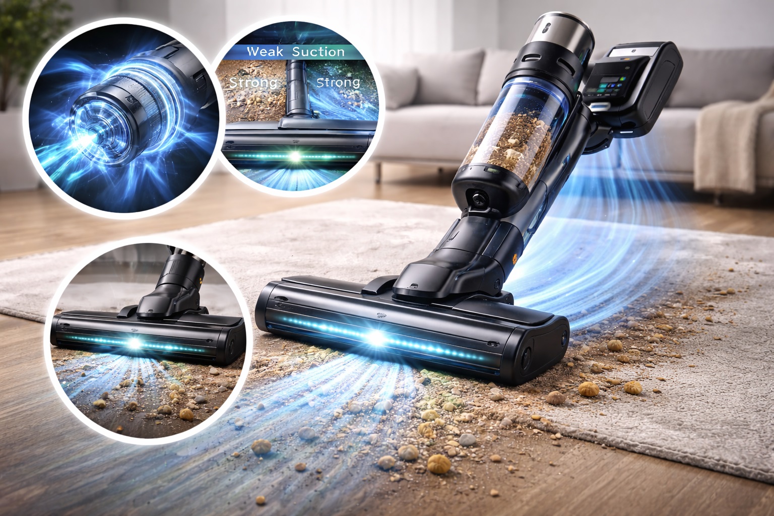 Multi-Layer Cyclonic Vacuum Cleaner – Advanced Dust Separation & HEPA Filtration System