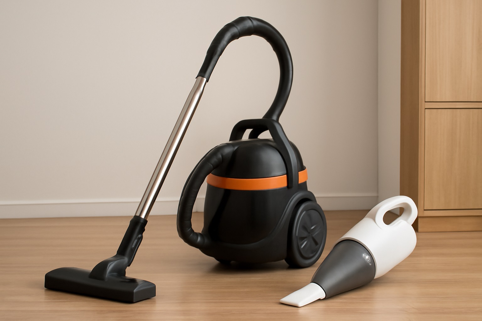 Portable Canister and Handheld Vacuum Cleaner | Efficient Home Cleaning with Sleek Design