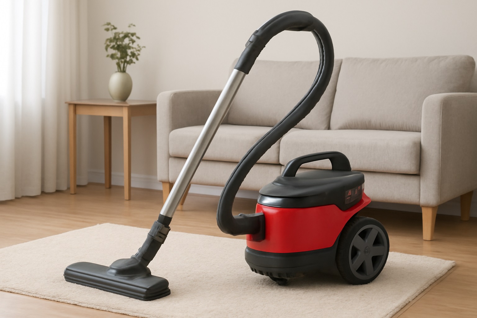 Stylish Canister Vacuum Cleaner | Modern Home Cleaning Equipment for Living Rooms and Apartments