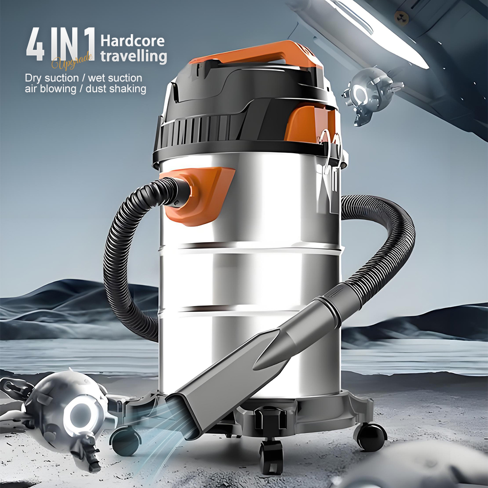 4-in-1 Multi-Function Vacuum Cleaner (Dry/Wet Suction, Air Blowing, Dust Shaking)