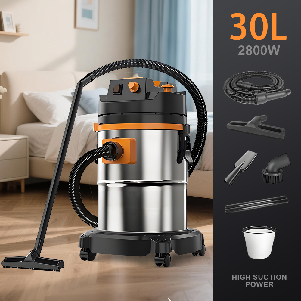 30L 2800W Adjustable Speed Vacuum Cleaner (Dry and Wet, Mite Removal)