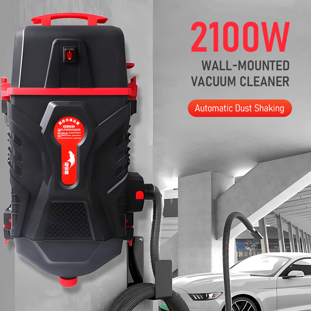 Wall Mounted Automotive Workshop Vacuum System for Engine Bay Cleaning