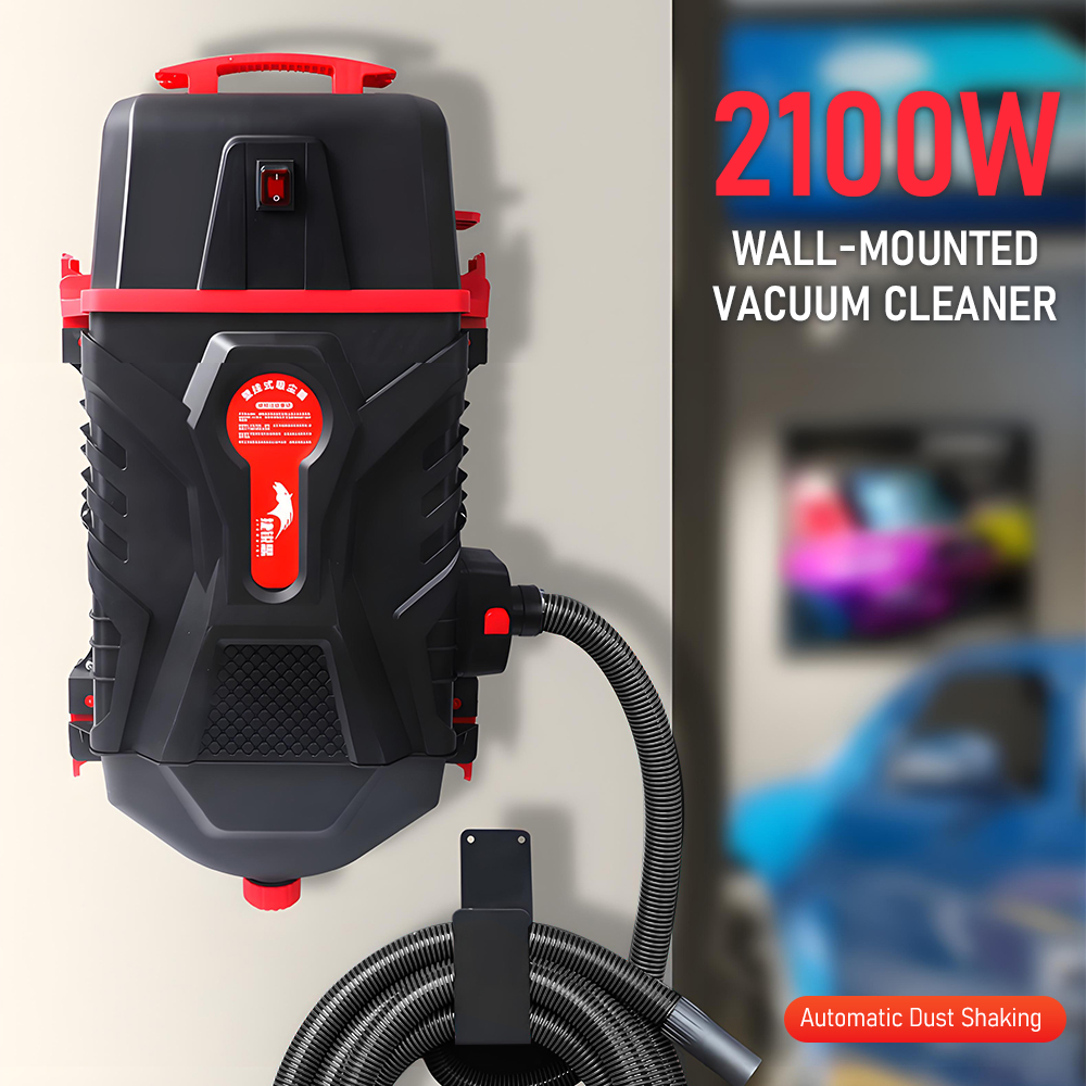 Wall Mounted Automotive Workshop Vacuum System for Engine Bay Cleaning