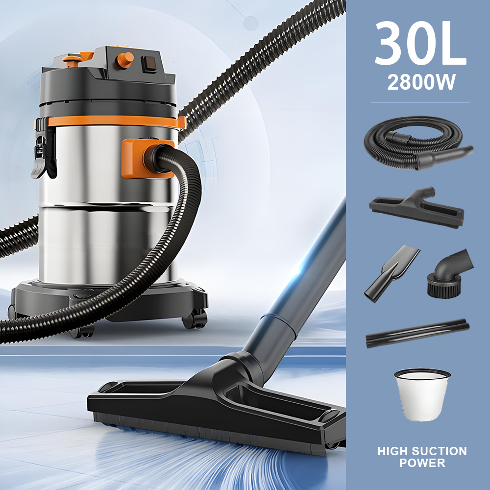 30L 2800W Adjustable Speed Vacuum Cleaner (Dry and Wet, Mite Removal)