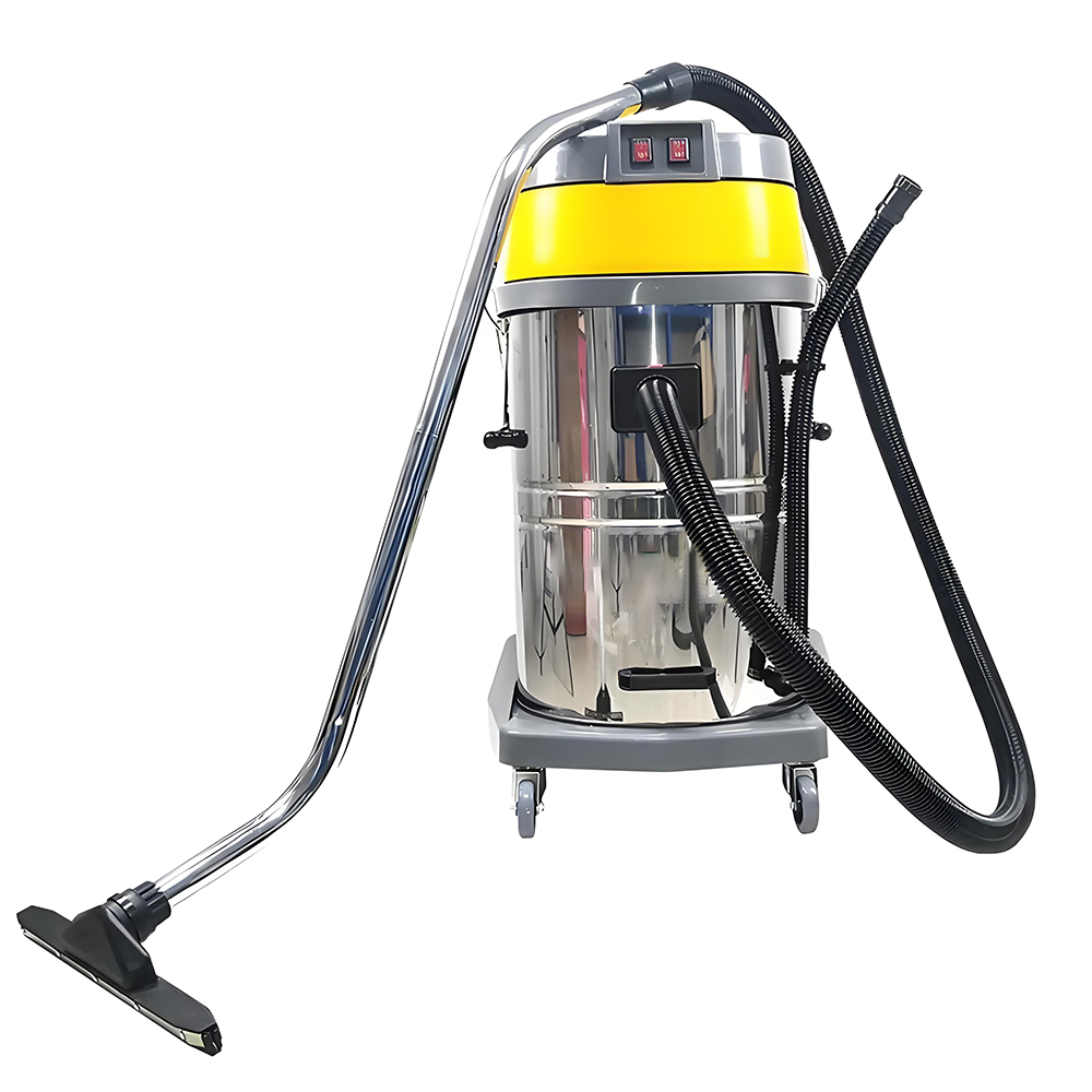 LX-VC-70L-YL Yellow stainless steel long vacuum cleaner 70L