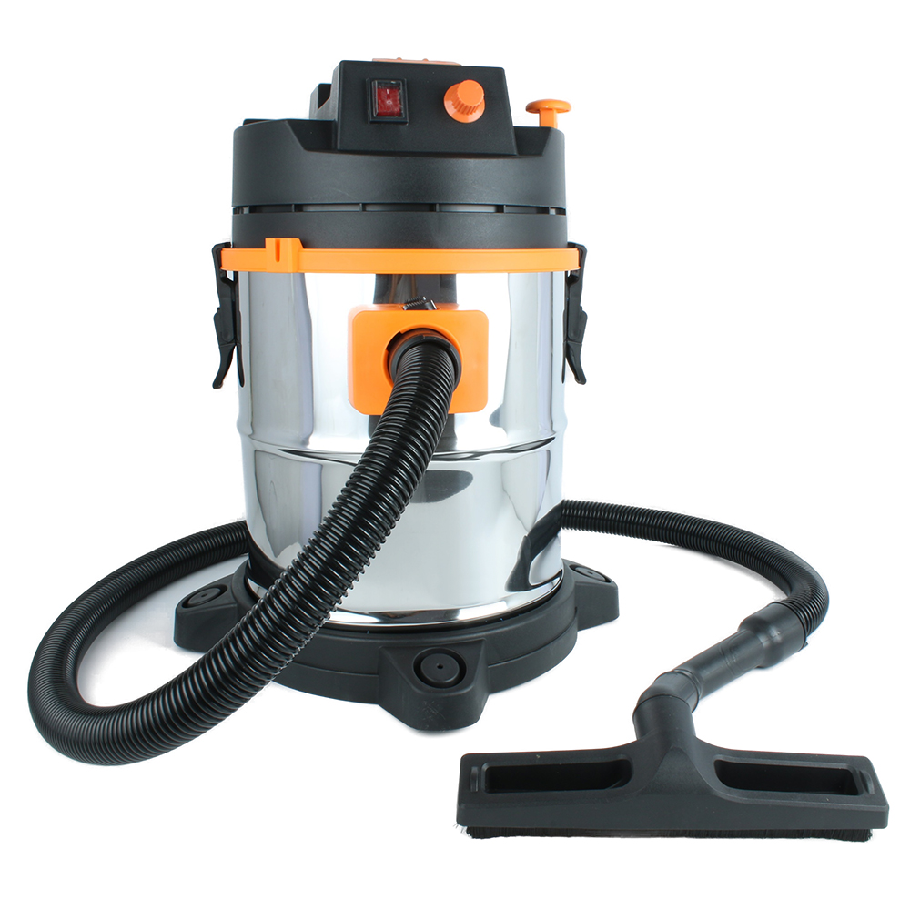 LX-VC-30L-OB Orange and black stainless steel vacuum cleaner