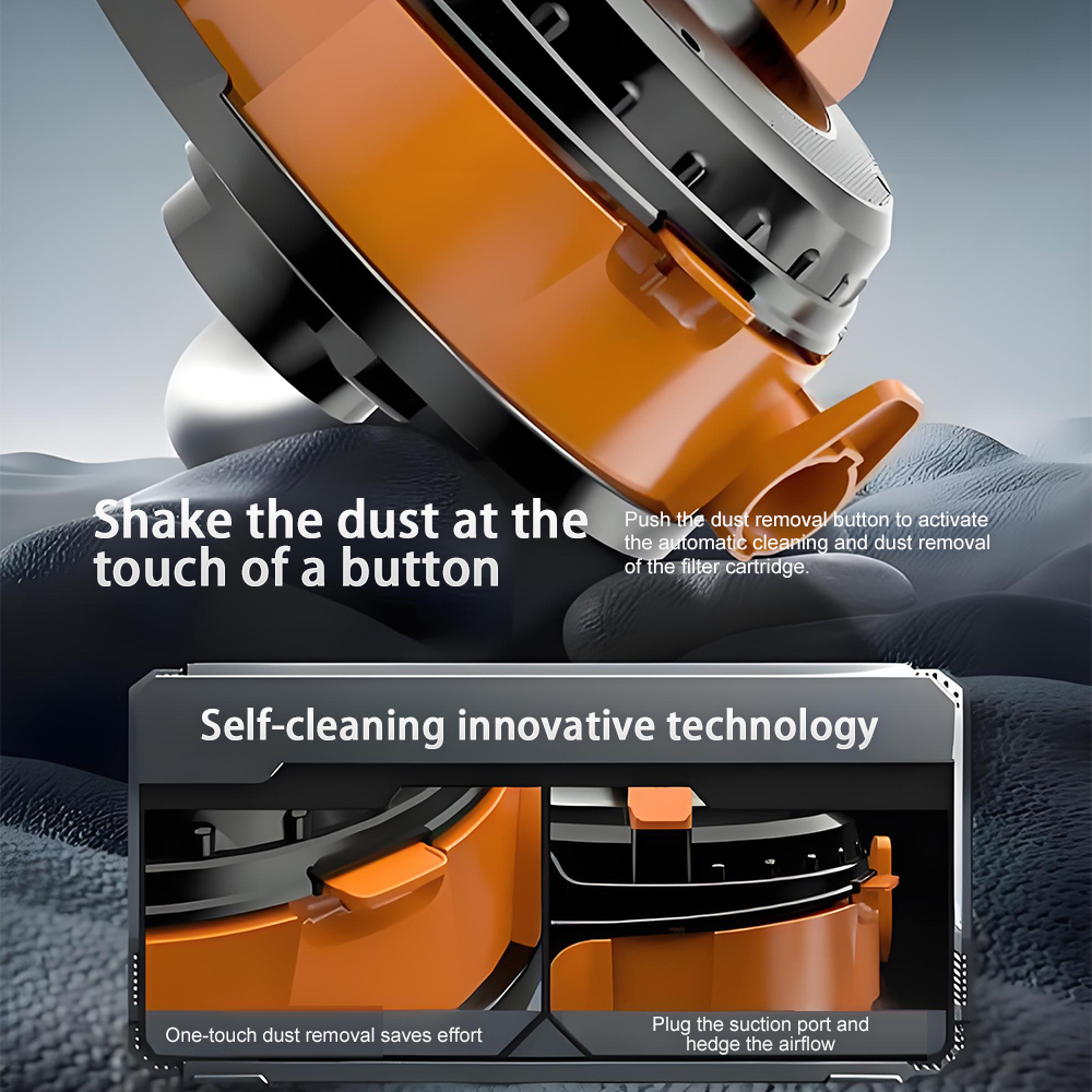 4-in-1 Multi-Function Vacuum Cleaner (Dry/Wet Suction, Air Blowing, Dust Shaking)