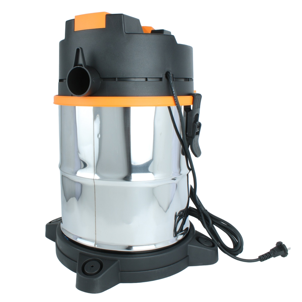 LX-VC-30L-OB Orange and black stainless steel vacuum cleaner
