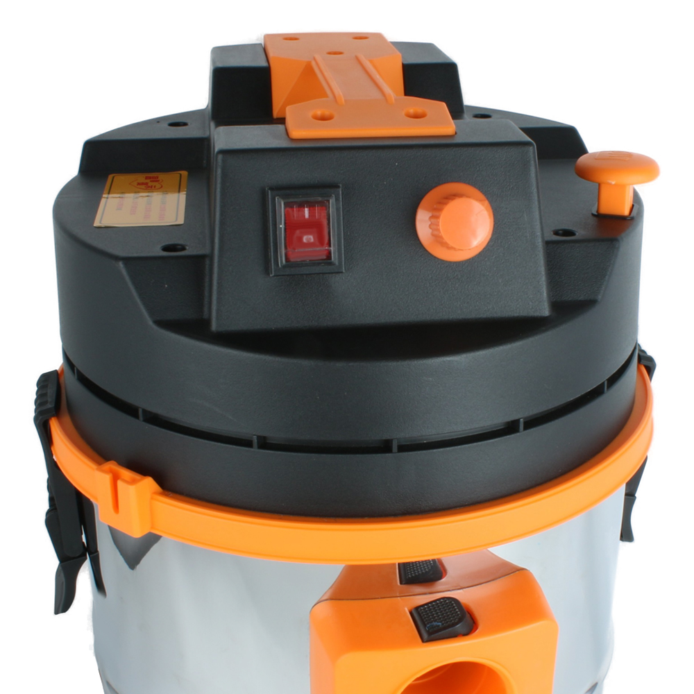 LX-VC-30L-OB Orange and black stainless steel vacuum cleaner