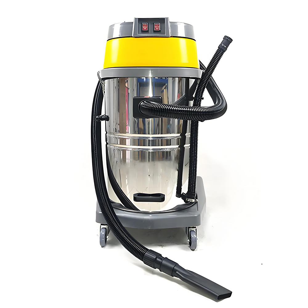 LX-VC-70L-YL Yellow stainless steel long vacuum cleaner 70L