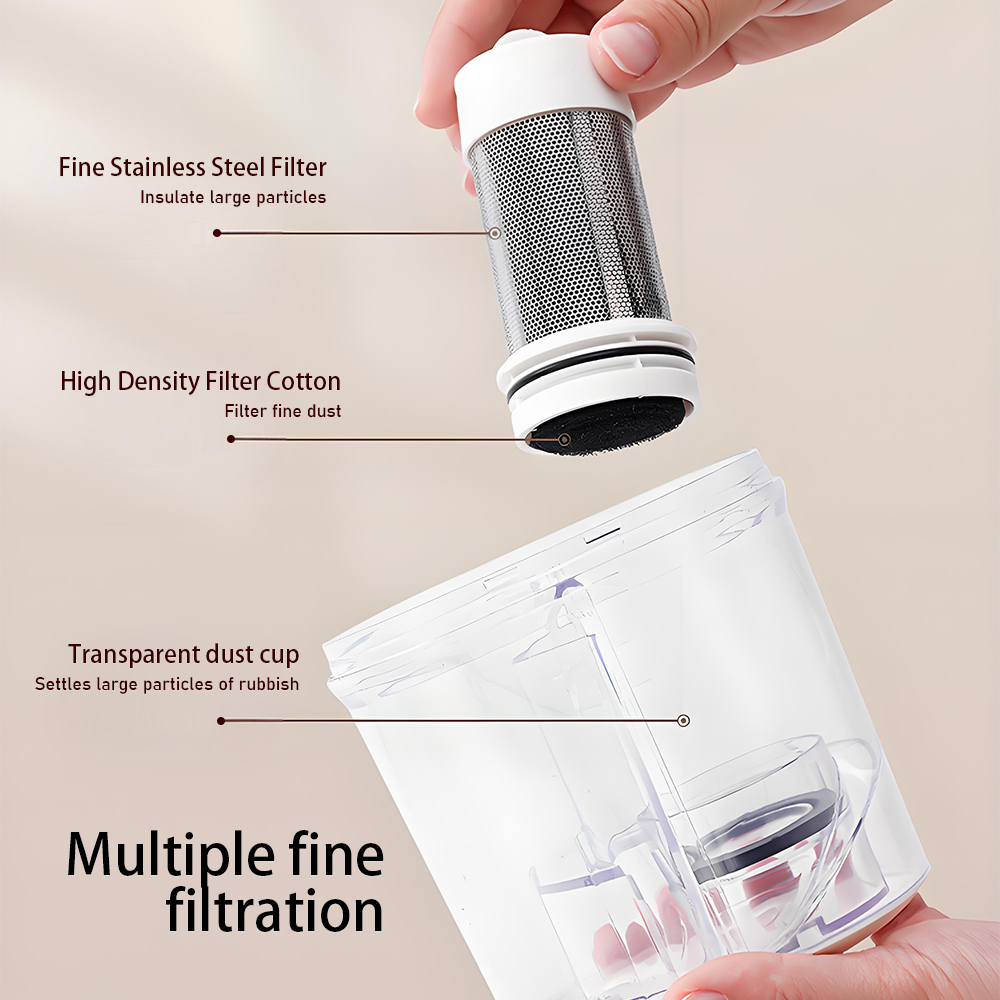 8000PA Suction Power Double Cup Intelligent Mite Remover
