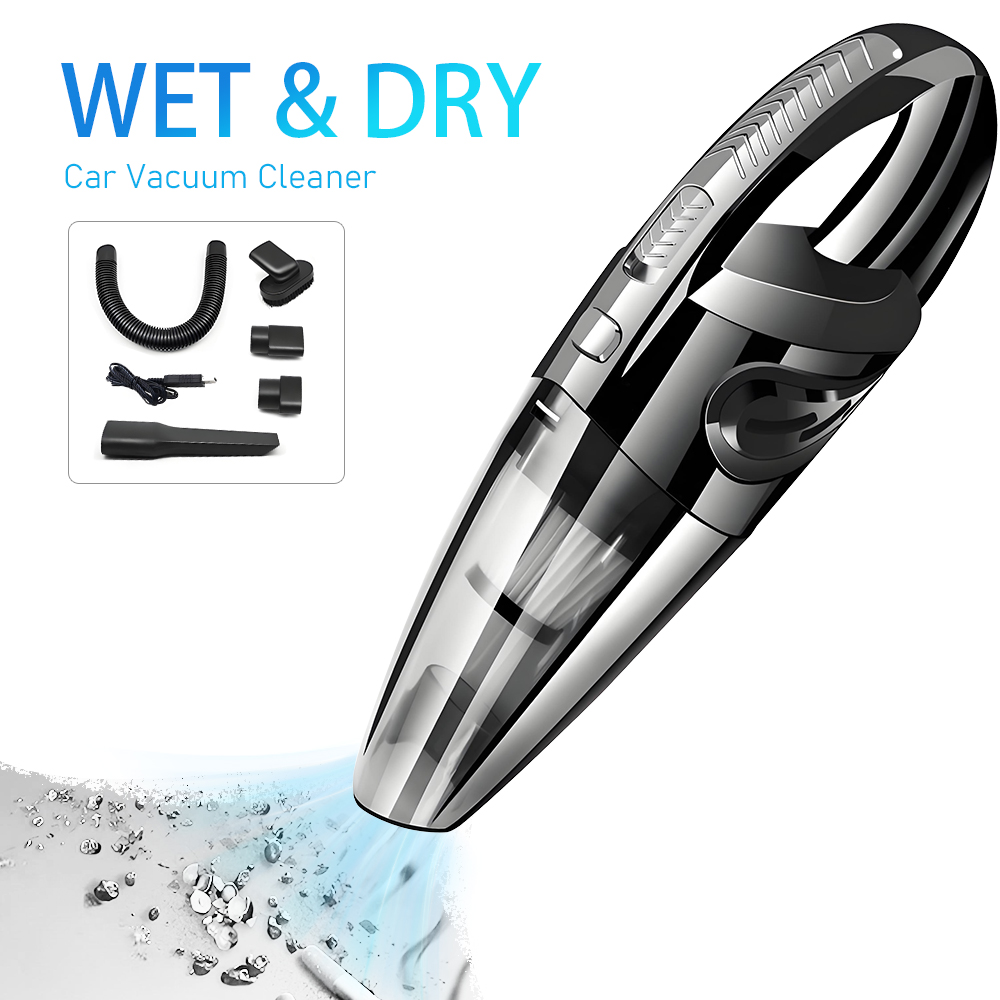Car Wireless Vacuum Cleaner with Multiple Attachments, Powerful Cleaning