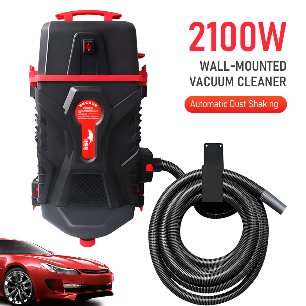 Wall Mounted Automotive Workshop Vacuum System for Engine Bay Cleaning