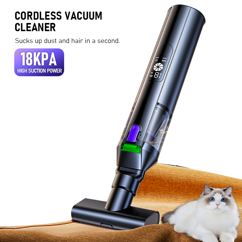 LX-PVC-130ML-W Cordless Handheld Vacuum Cleaner for Pet Hair and Sofa Cleaning
