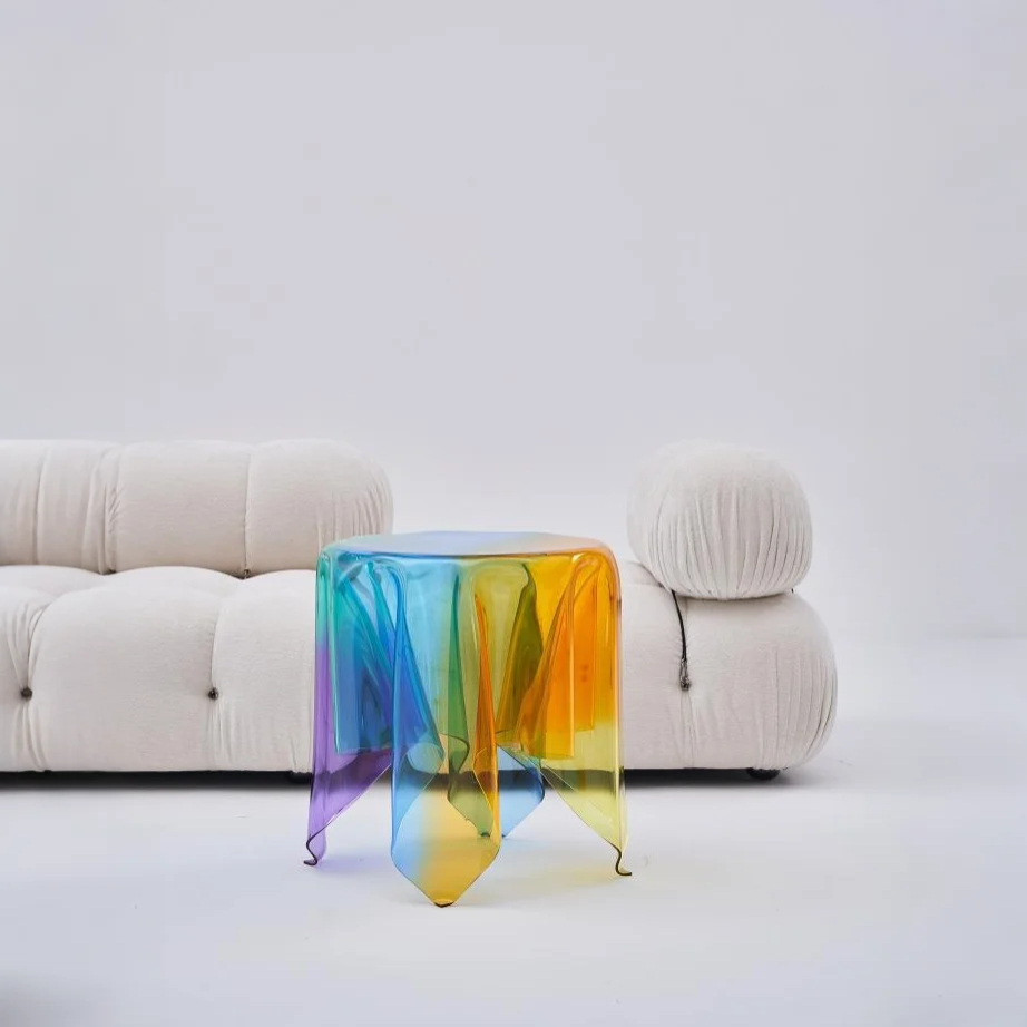 Prismatic Flow Acrylic Side Table