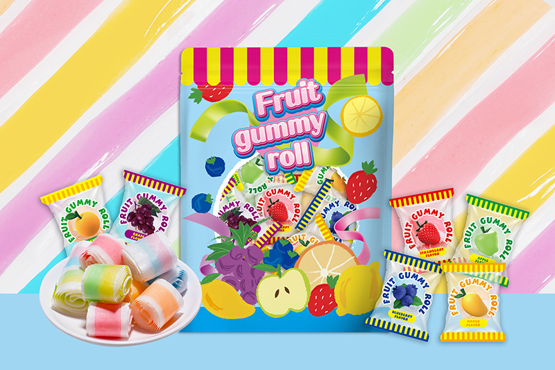 fruit  gummy roll