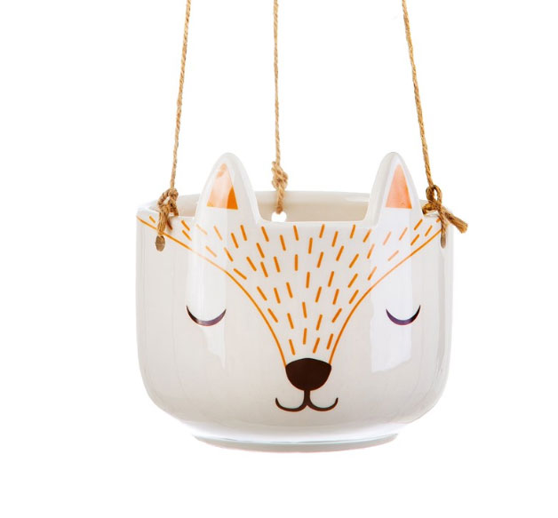 2020 cute design ceramic hanging planter