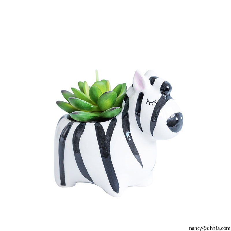 Indoor planter ceramic flower pot painting designs