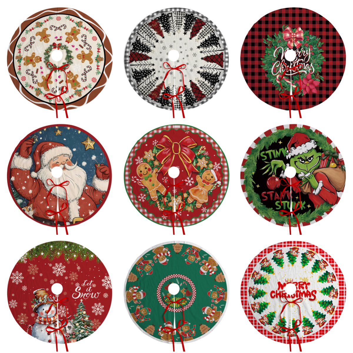 聖誕樹裙節日派對場景裝飾樹底圍裙毛絨布料聖誕樹裝飾