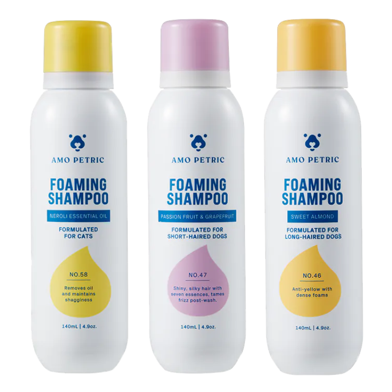 （3瓶起購）Amo Petric 阿默寵物霜淇淋沐浴慕斯 140ml