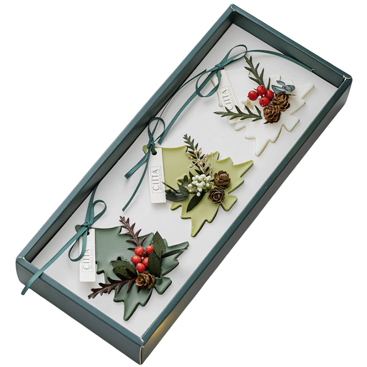 聖誕香薰蠟片禮盒臥室衣櫃固體香膏蠟燭聖誕樹造型禮品結婚伴手禮香片