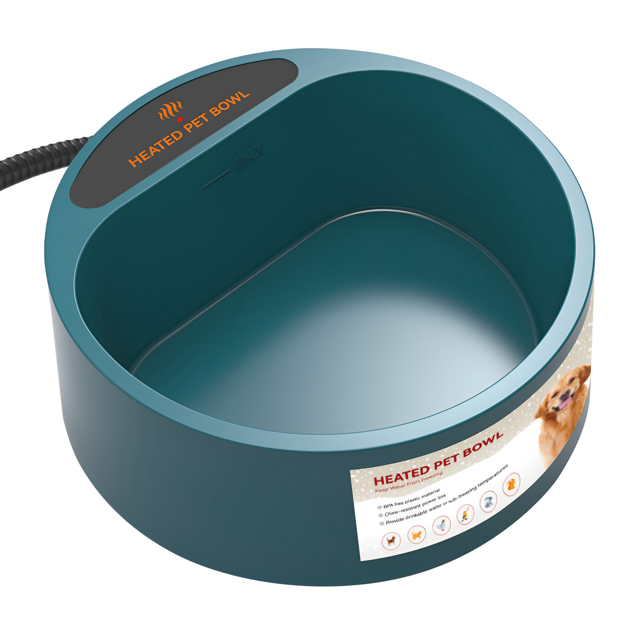 寵物加熱碗貓狗食盤戶外室內自動保溫水碗鳥碗飲水器