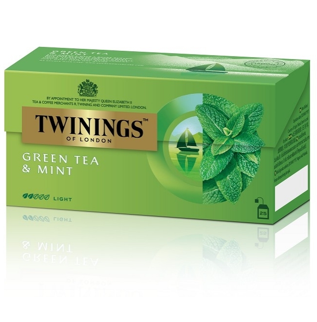 【澳門發貨】6盒 TWININGS 川寧薄荷綠茶25包裝花草茶花果茶袋裝茶包