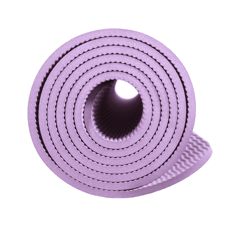 TPE瑜伽墊體位線單層單色加寬運動健身墊