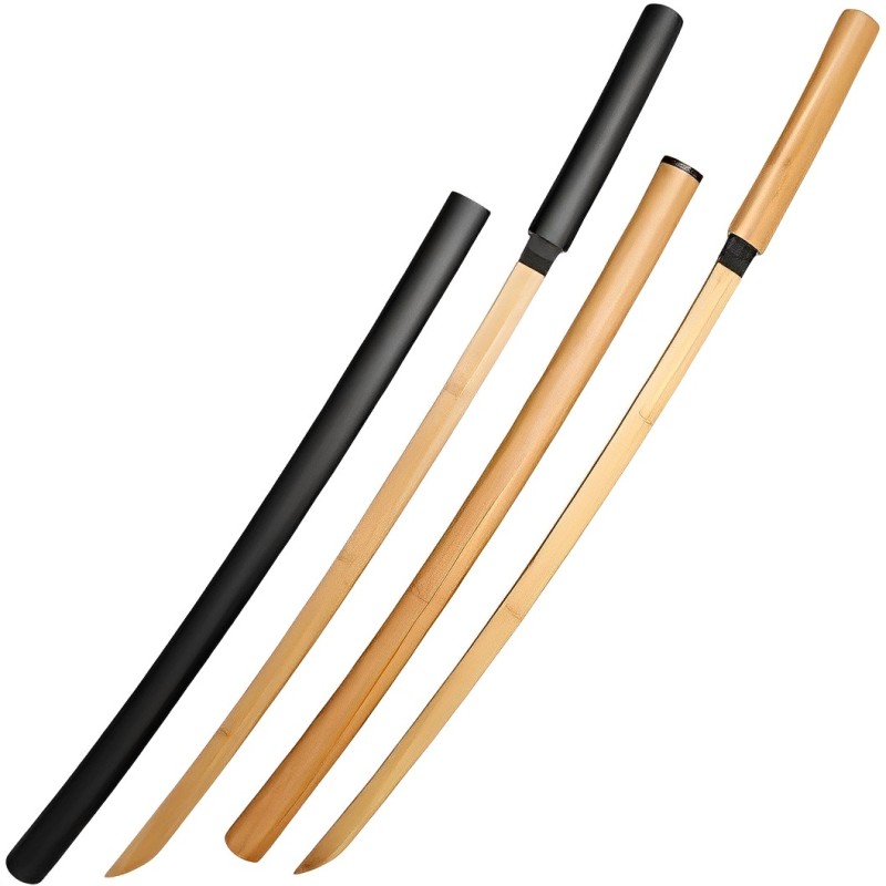 居合道練習刀橫唐刀木刀帶鞘武士練習訓練劍道日本實木全竹玩具表演道具擺設木制