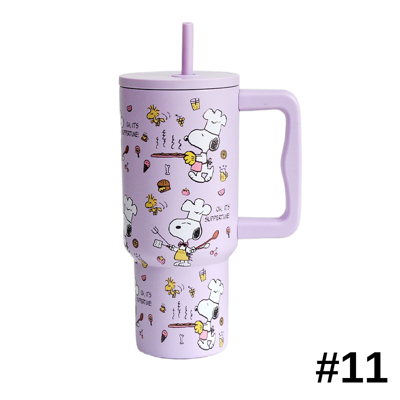 Snoopy史努比冰霸杯大容量大水杯巨無霸杯子吸管保溫杯女噸噸杯生日禮物卡通造型杯