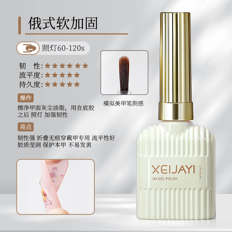 [熱銷] 美甲功能膠15ml玻璃封層加固底膠甲片粘合劑穿戴甲功能膠無螢光劑