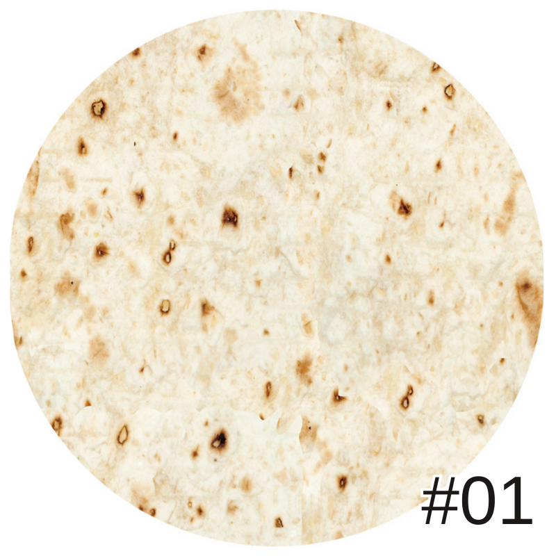 創意印花毛毯雙面捲餅毯墨西哥卷餅毯數碼印花披薩毯子法蘭絨午睡毯玉米餅雙面毛毯空調毯四季通用被子